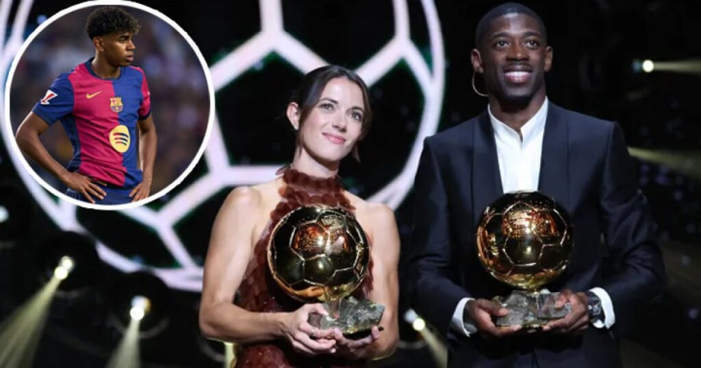 ইয়ামালকে পেছনে ফেলে দেম্বেলের হাতে ব্যালন ডি’অর, বোনমাতির হ্যাটট্রিক