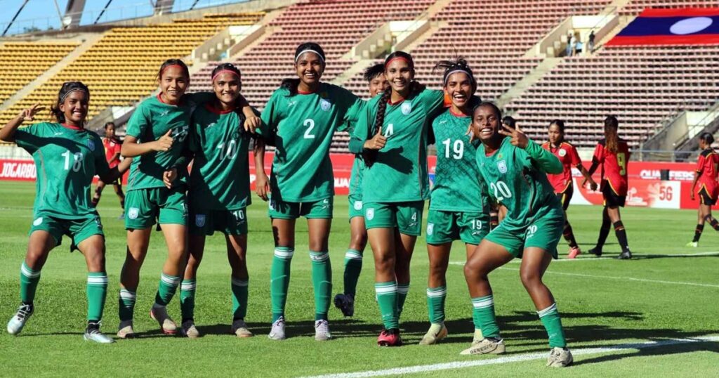 তৃষ্ণার হ্যাটট্রিকে ৮ গোলে বাংলাদেশের জয়